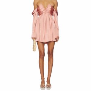 REVOLVE Blush Off-Shoulder Mini Dress